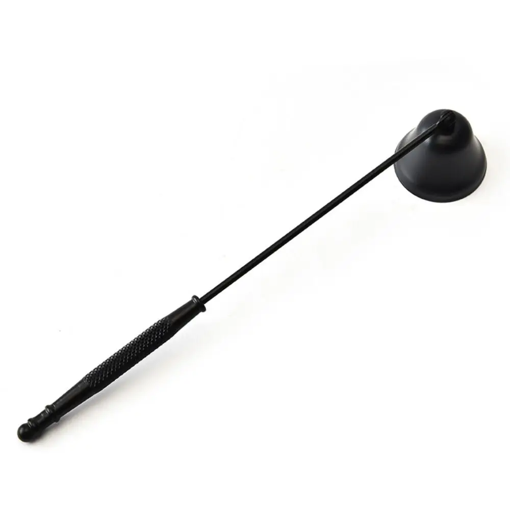 Stainless Steel Candle Extinguisher Snuffer Anti-Slip with Long Handle Candle Flame Snuffer Bell Shape Cover
