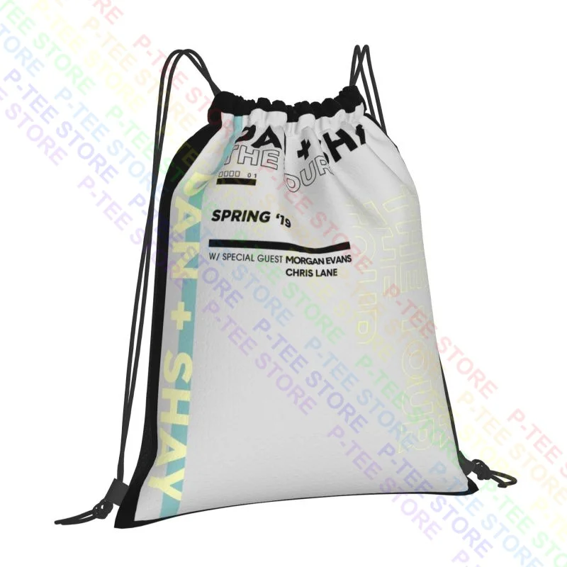 Dan + Shay Spring Tour Concert 2019 Drawstring Bags Gym Bag Vintage Foldable Personalised Large Capacity