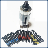 Key Pin Cylinder Puller Remover with 10 PCS 4.2mm 4.8mm 5.5mm Replacement Screw Professional Locksmith Tool for Key Pin Removal