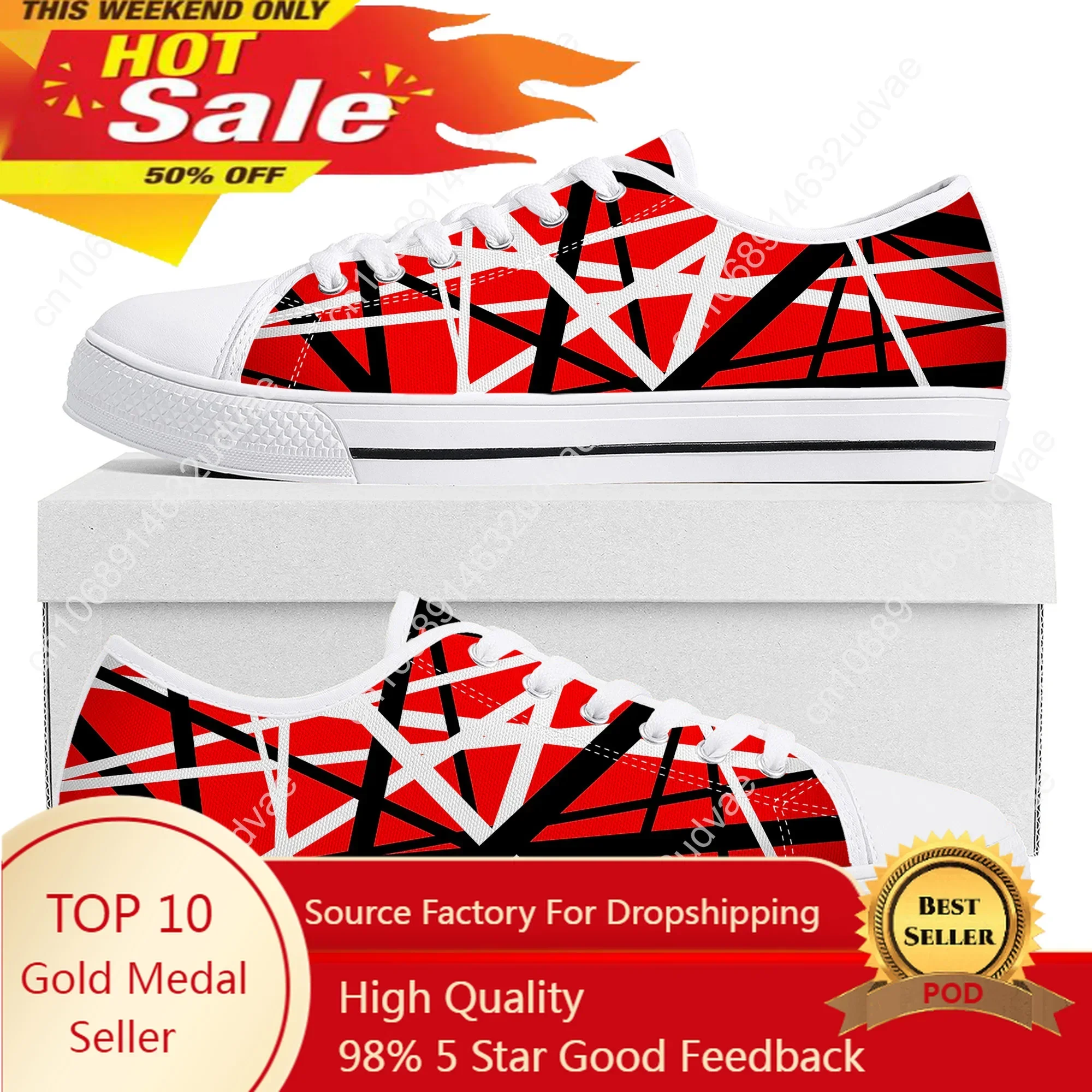 Van Evh 5150 Stripes Halen Low Top High Quality Sneakers Mens Women Teenager Canvas Sneaker 1984 Casual Couple Shoes Custom Shoe