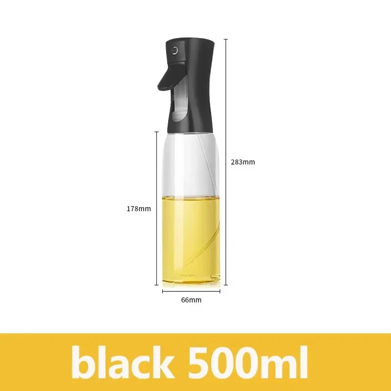 200/300/500 mlOil Spray Plastic Huishoudelijke Keuken Olie Spray Fles Of Olie Borstel Vernevelende Mist Vullen koken Tweeërlei Gebruik BBQ