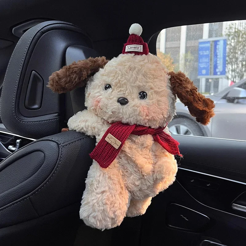 

Милая кукла, автомобильная коробка для салфеток, подвесная сумка, аксессуары для интерьера автомобиля, женский высококачественный дневник для собак, коробка для салфеток, автомобильные детали