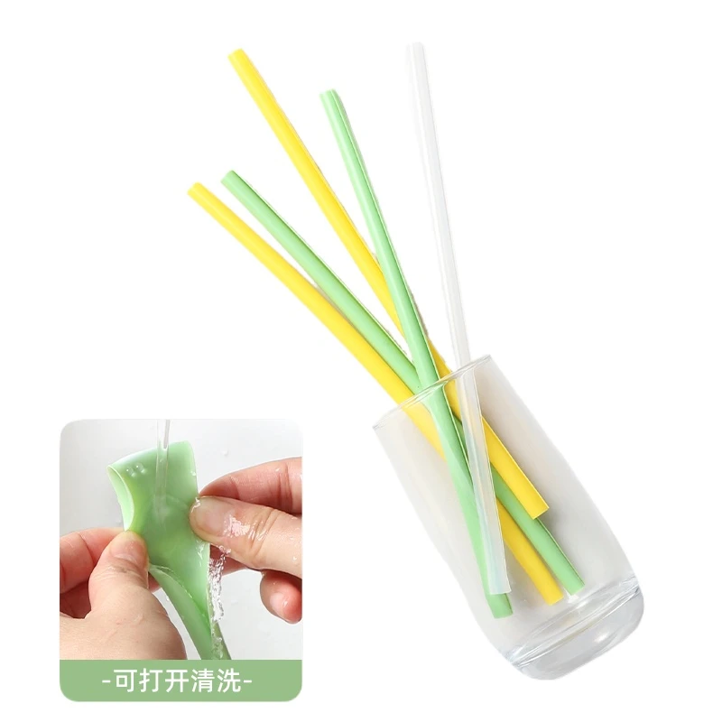 

Detachable and Washable Food-grade Silicone Recyclable Drinking Hose Children's Soup Artifact Is Non-disposable