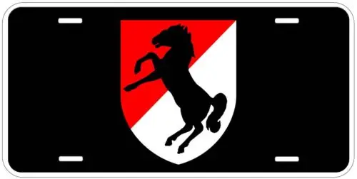 11th Armored Cavalry Regiment Novelty Car License Plate Aluminum