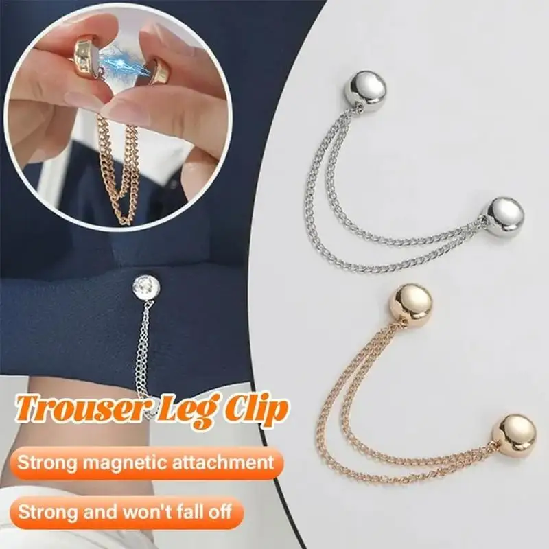 Multi-Function Magnetic Clothing Clips Powerful Hijab Magnets with Chain, Magnetic Clothing Shawl Clips Clothing Accessories