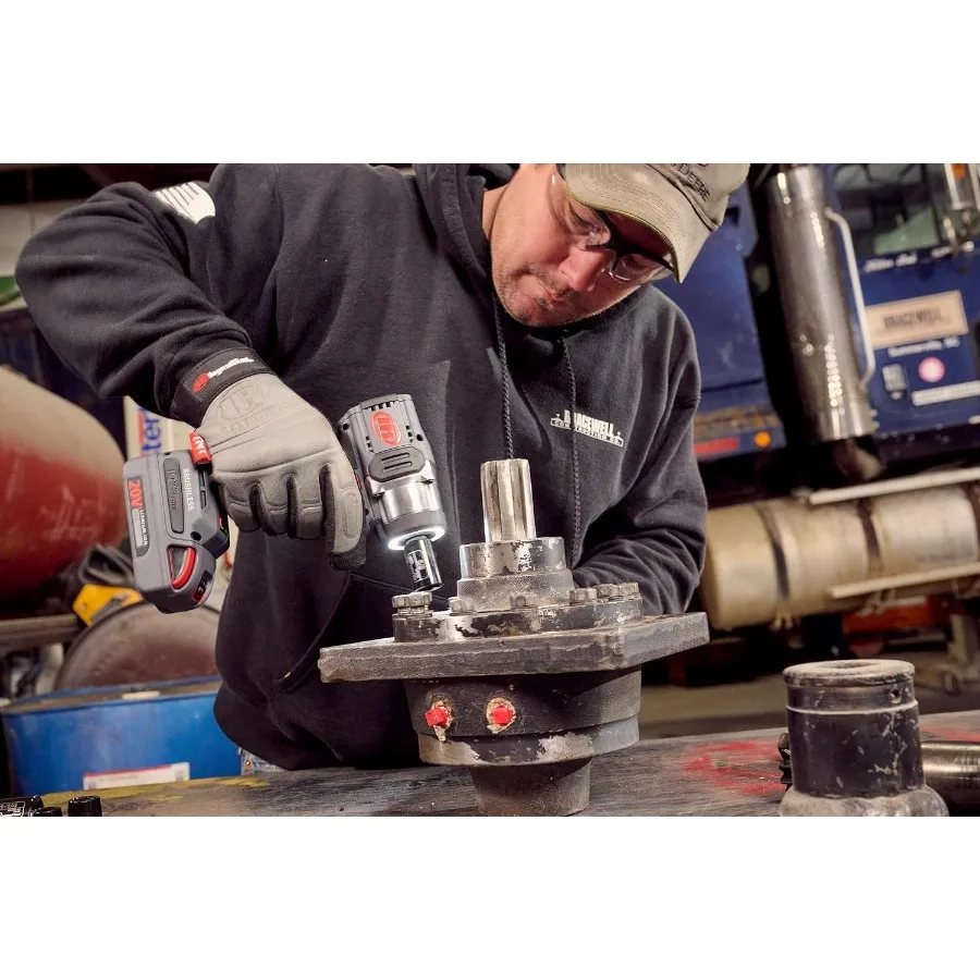 W3131 20V 3/8" Chave de impacto sem fio Design compacto de torque médio com punho de pistola para reparo automotivo eficiente