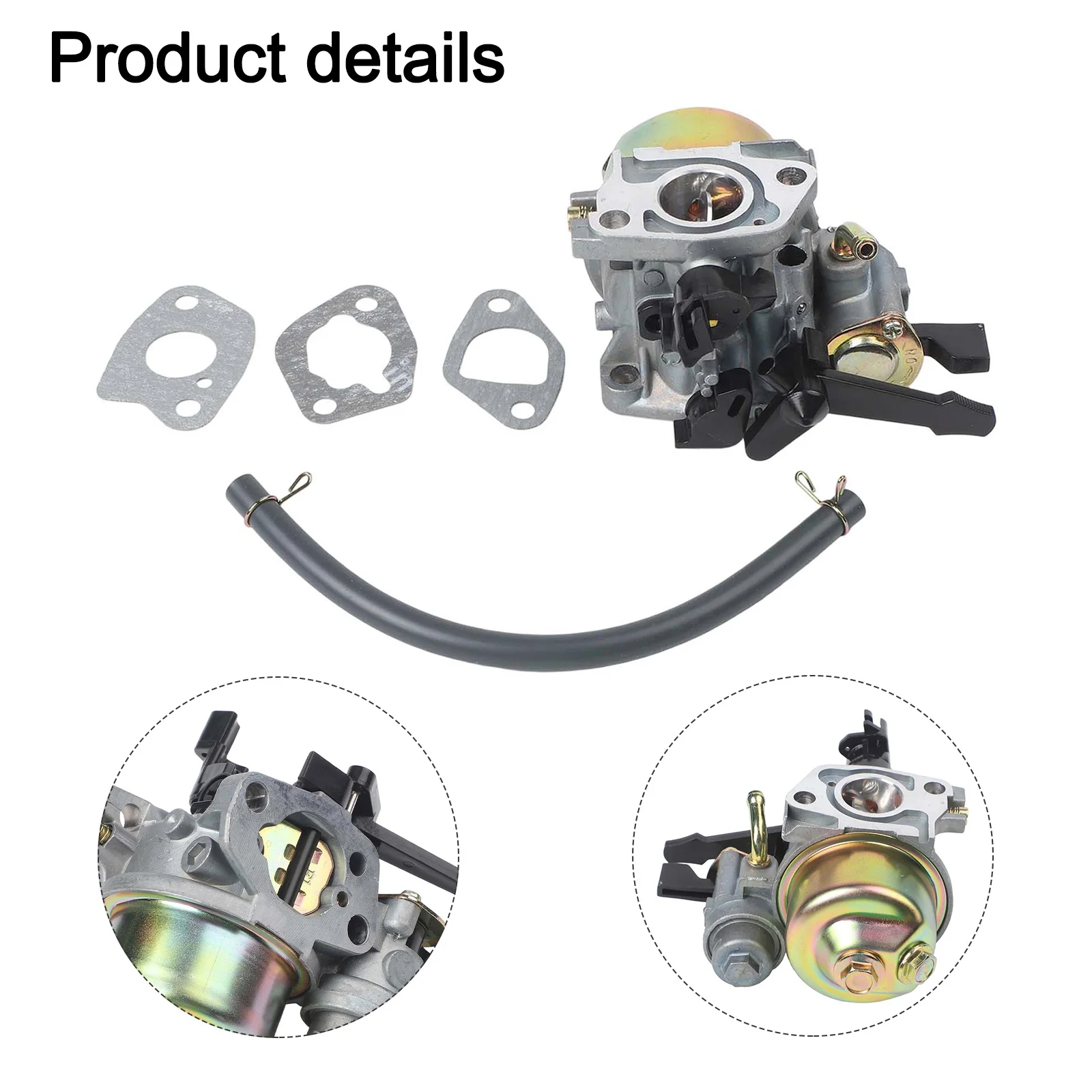 212cc Carburetor Replacement for GX140 Engine Enhanced Performance and Fuel Efficiency Easy Installation with 5 Pieces