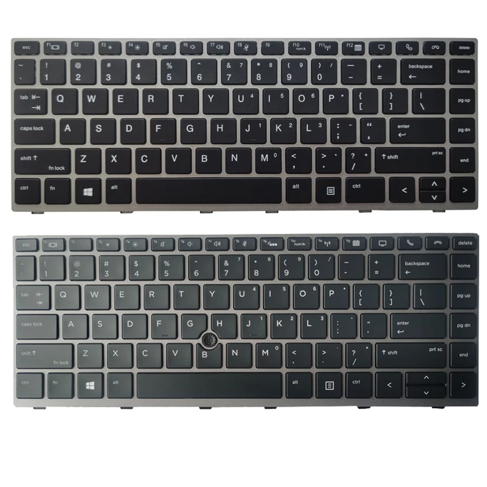 

New Backlit US Keyboard For HP EliteBook 840 G5 846 G5 745 G5 L12375-001 L15540-001 With Gray Frame