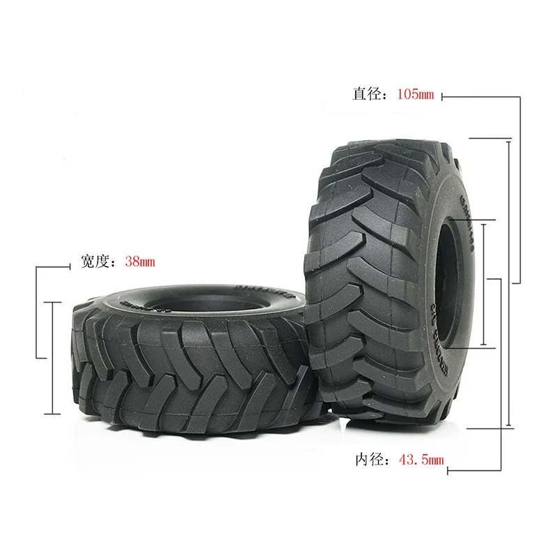 Model Simulation Herringbone Pattern Tire for Tamiya 1/14 RC Truck for SCANIA 770S R620 for Volvo FH16 for ACTROS 3363 Car