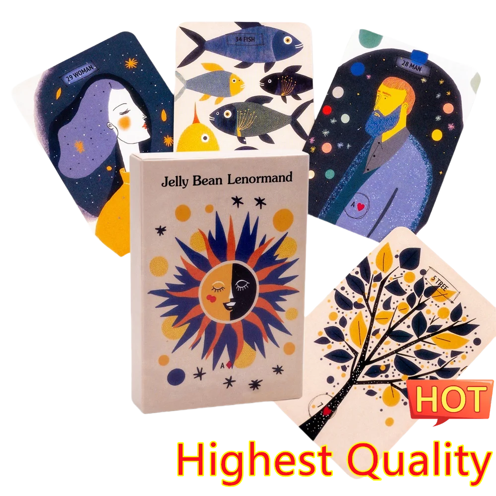 Divinazione Jelly Bean Lenormand Tarot Necromancer Deck carte dei tarocchi magiche Oracle