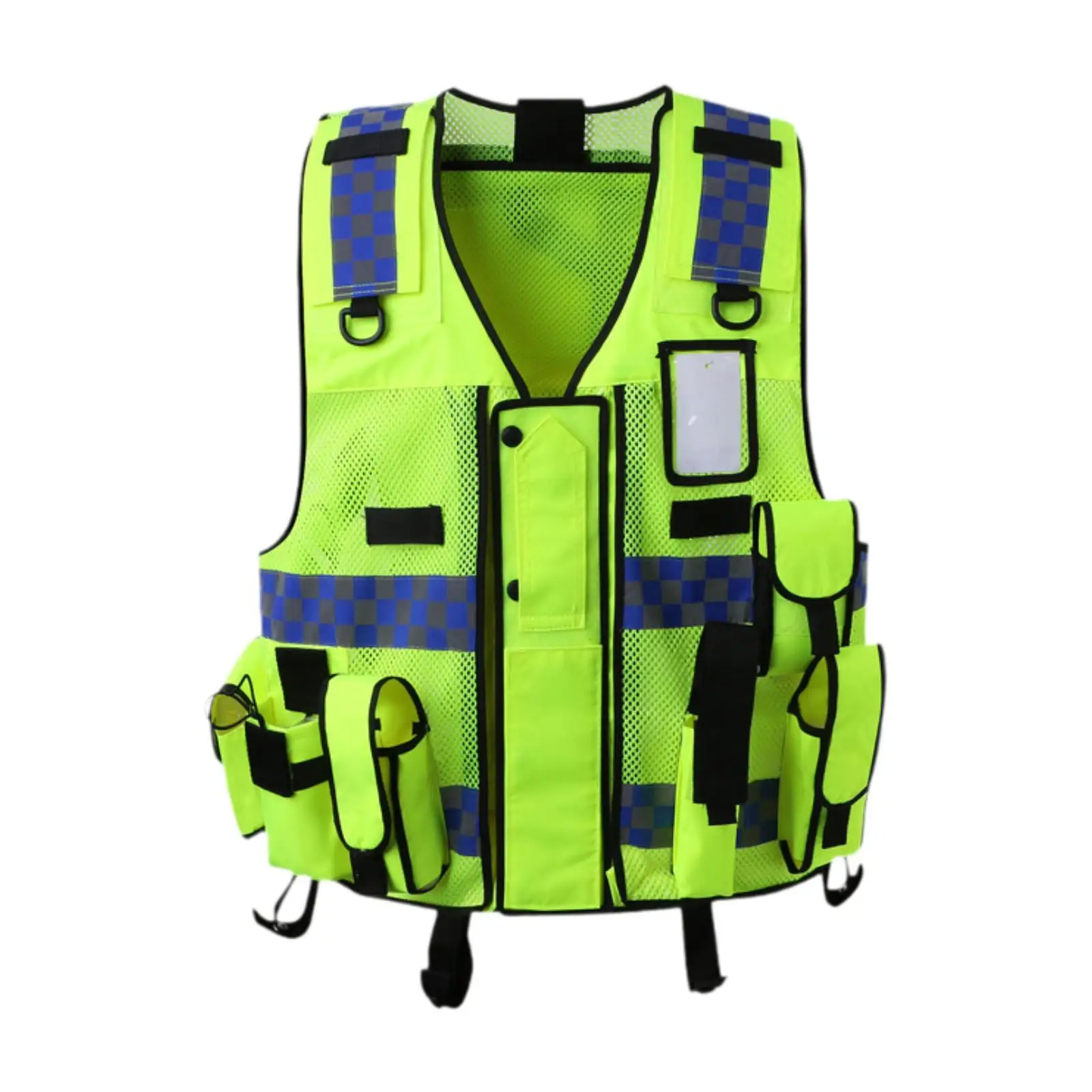 Reflective Safety Vest for Adults Lightweight Breathable Work Clothing with Pockets for Cycling Walking Biking Hiking Outdoor