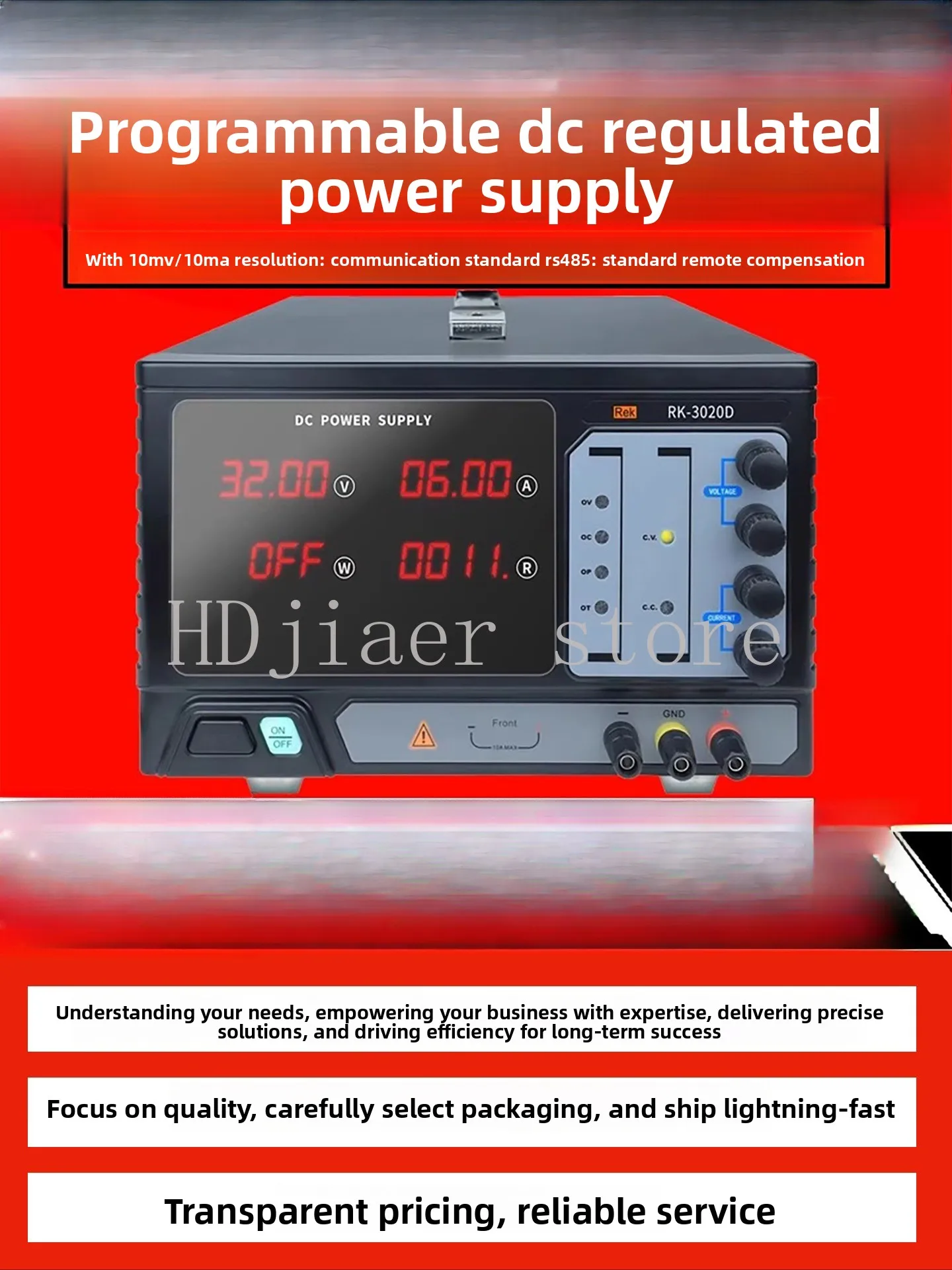 

Programmable DC power supply switching power supply RK3020P/D high power 6000W four-digit display