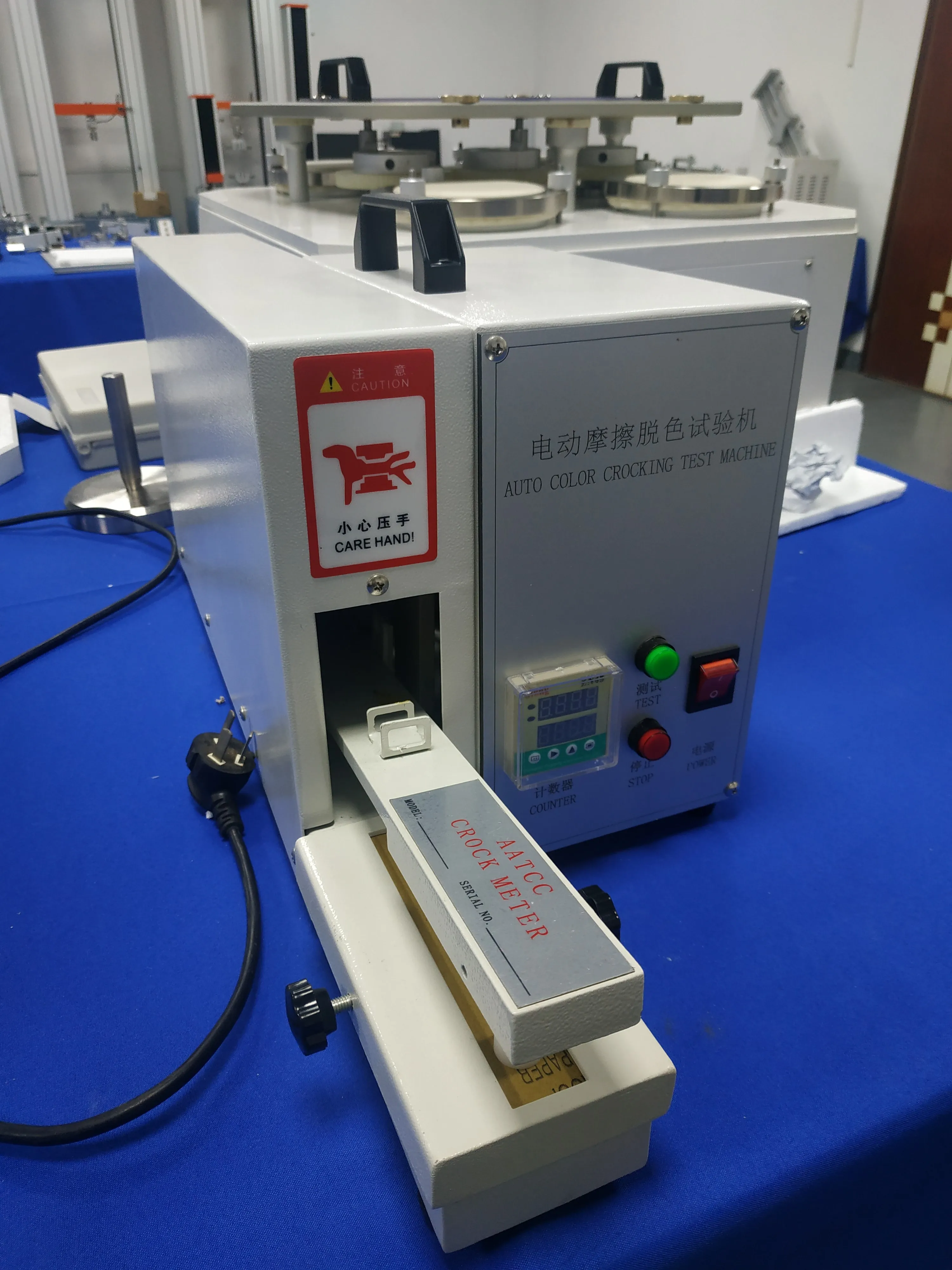 AATCC 8/165 Electric Textile Fabric Leather Friction Decolorization Test Equipment