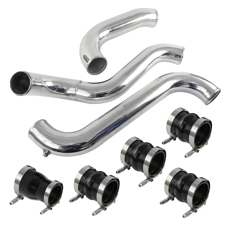 

Aluminum Intercooler Pipe &Boot Hose Clamp Kit For 2011-2016 GMC CHEVY 6.6L LML V8 Duramax