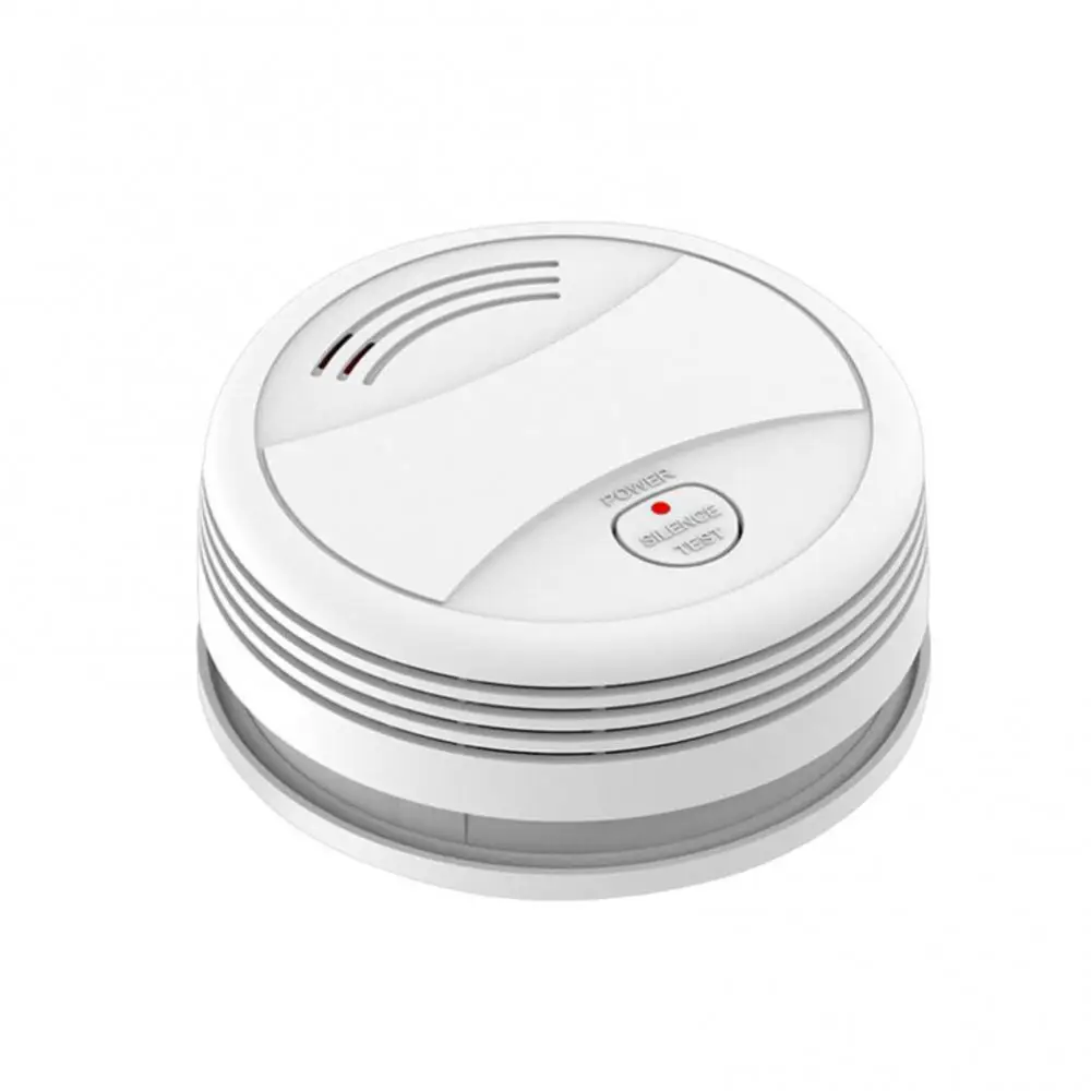 Wifi Smoke Alarm Pressing 80db App Notification Timing Red Led Flash Support Alexa Home Ifttt Smoke Detector Smart Life