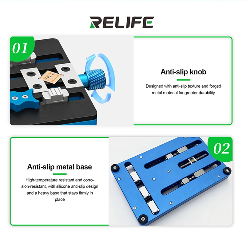 

RELIFE TF6 Multifunctional Repair Fixture Thick Steel Stable Clamping Motherboard Chip Repair Fixture Repair Clamp