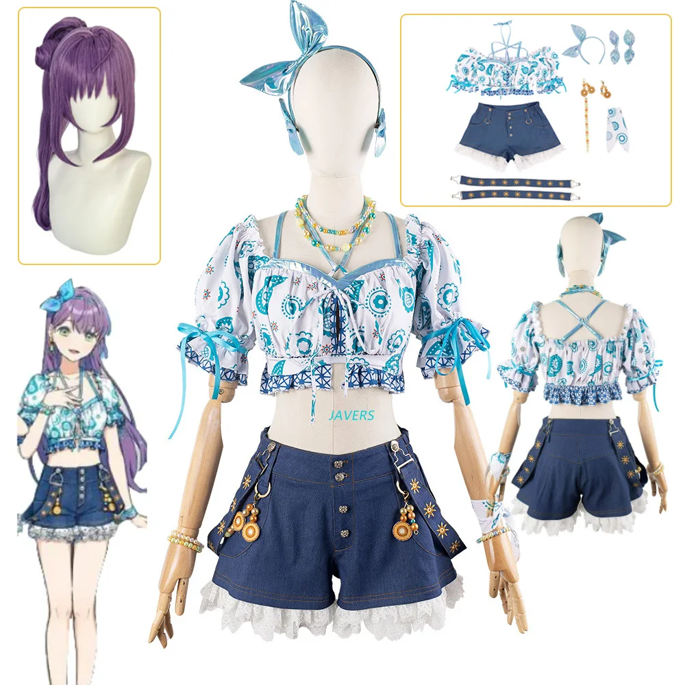 

Anime LoveLive！Hasu No Sora Jogakuin School Idol Club Hinoshita Kaho Otomune Kozue Cosplay Costume Wig Summer Beach Style Suit