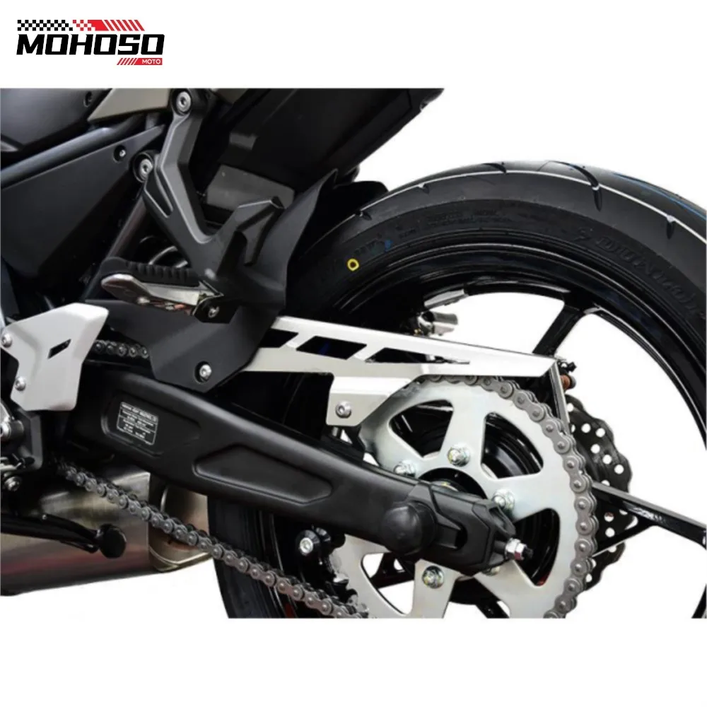 For Kawasaki Z650 2018-2023 2024 2025 Z650RS Ninja 650 ZX-6R Rear Chain Guard Cover Protector D-TRACKER125 KLX150L KLX125 KLX140