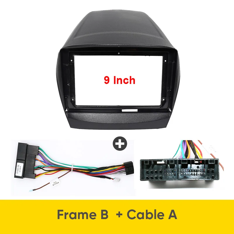 Sound-way Kit De Montaje 2 DIN Para Hyundai IX-35 / Tucson IX 2010 – Marco Adaptador Con ISO Y Antena, Incluye Llaves De Desmontaje