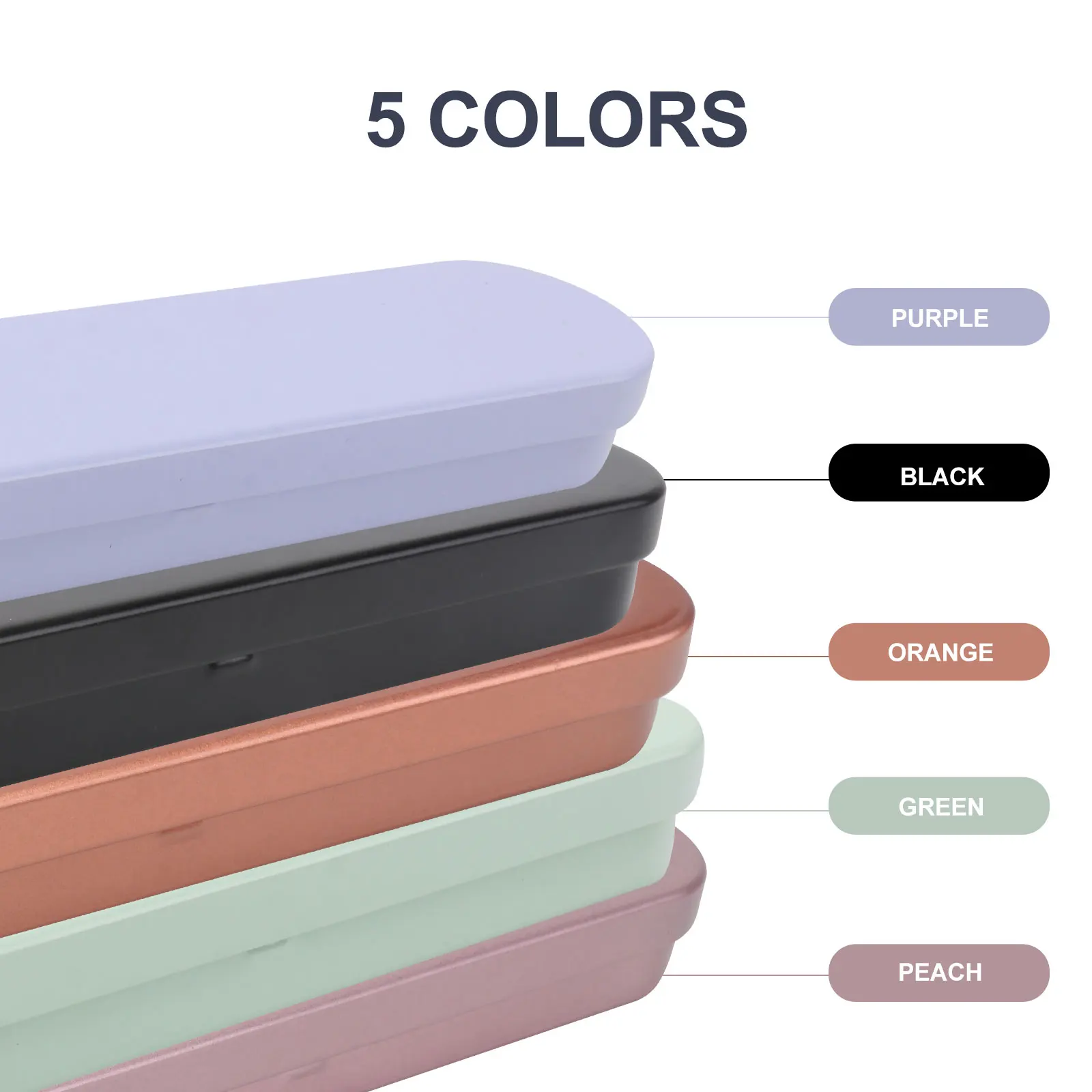 

5Pcs Eyelash Extension Tweezers Storage Boxes Thickened Durable Case Portable Travel Makeup Tool Organizer Storage Case