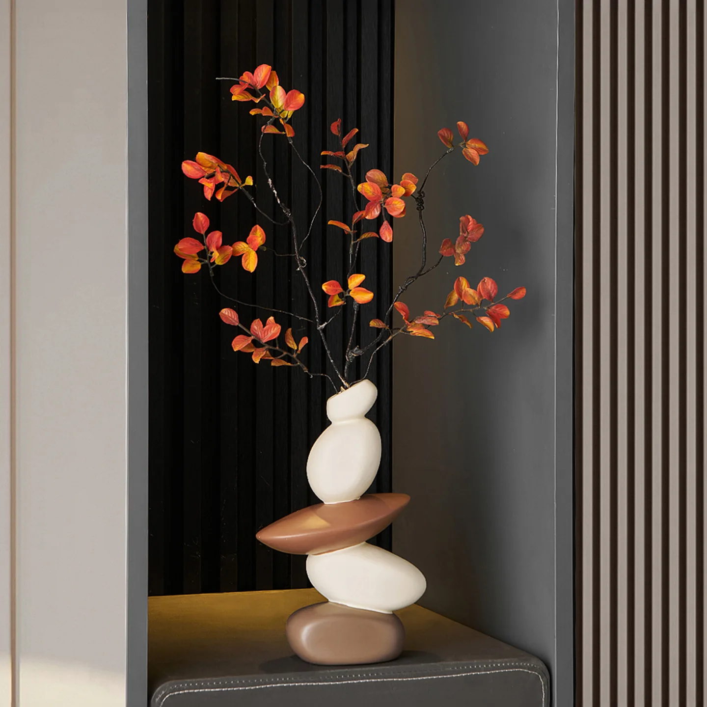 *uu. Creatives Come and Go Vase Living Room TV Cabinet Creative Ornament Modern Simple Dried Flower Decoration Home Ornament