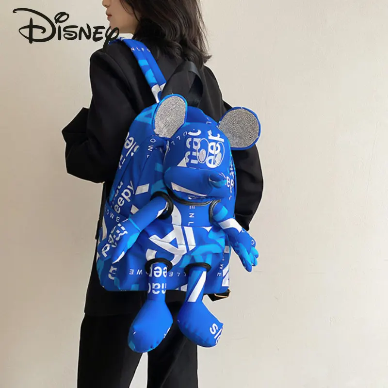 Disney-Cartoon Butter Backpack, Sac à dos étudiant polyvalent, Mode décontractée, Grande capacité, Haute qualité, Nouveau