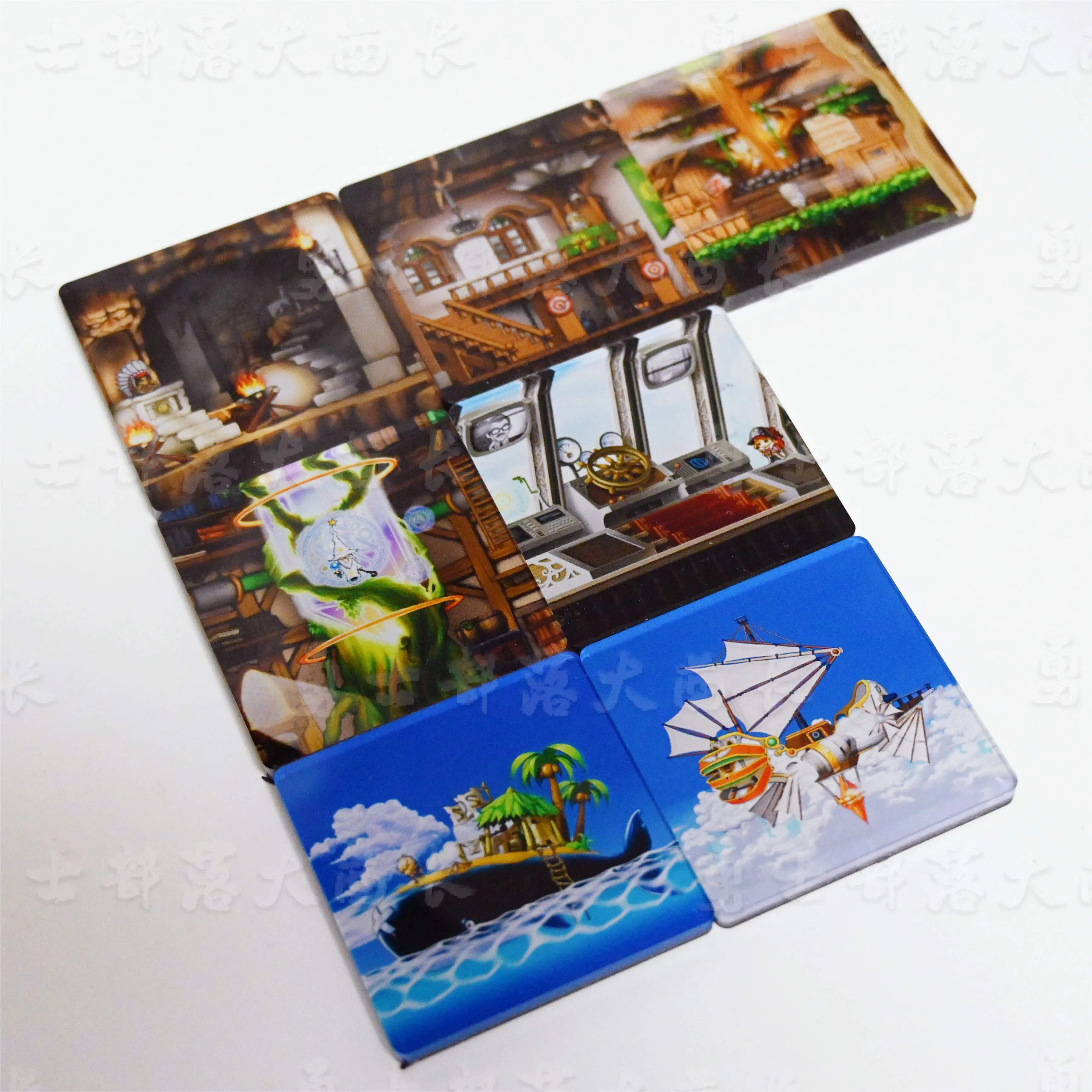 MapleStory Refrigerator magnet Ellinia station Ellinia Library Kerning City BarTraining Ground Kerning City City Hospital 5x5cm