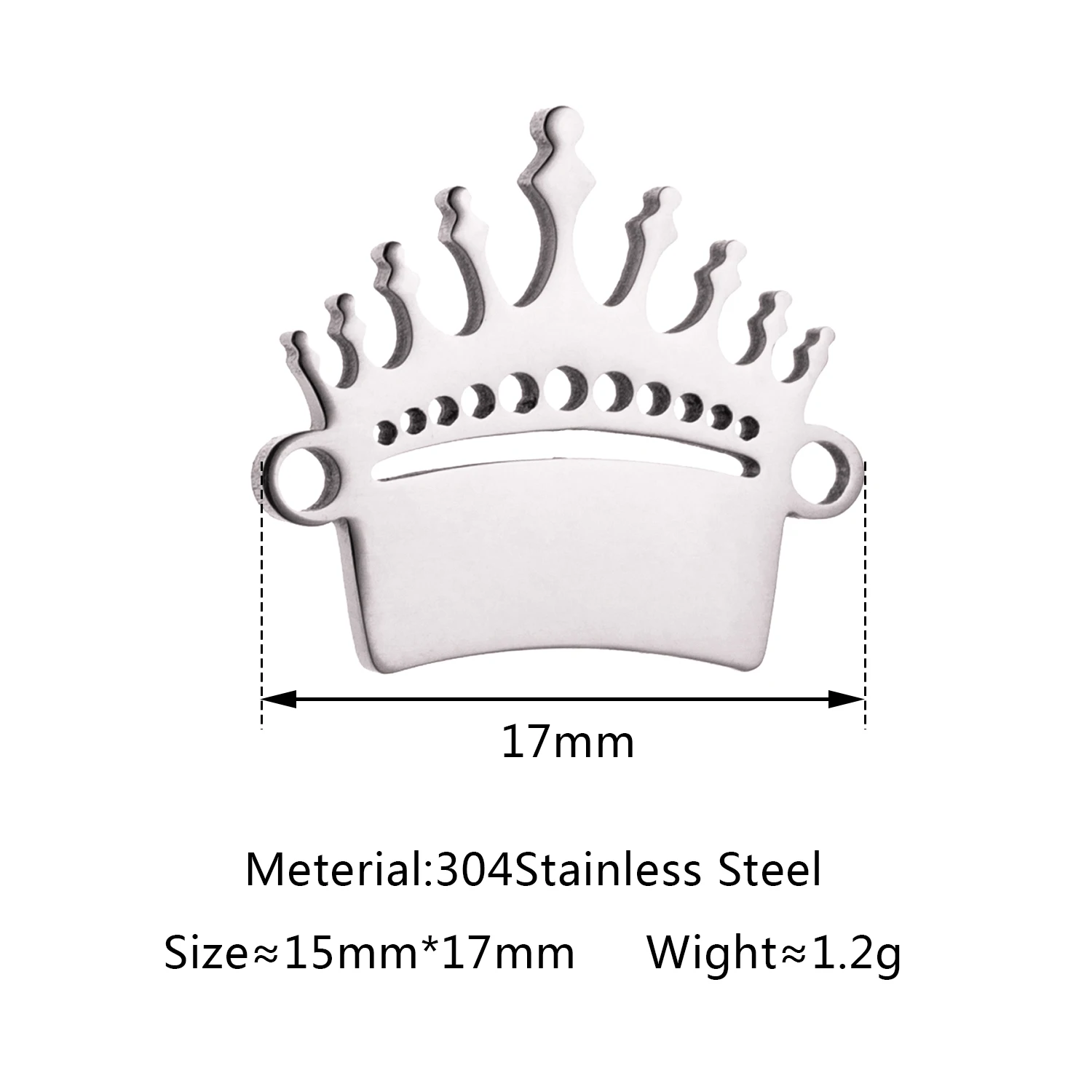 5 stks/partij Rvs Crown Charms & Zon Bloem Hanger Connector Voor DIY Ketting Oorbellen Armband Sieraden Maken Benodigdheden