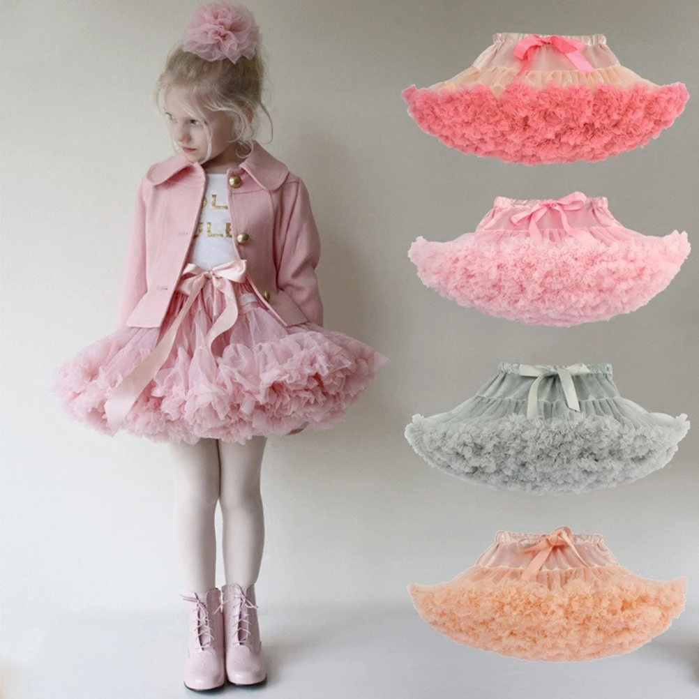 

Lightweight Tutu Soft Comfortable Girls Dance Costume Party Dress Girls Tutu Dress Baby Kids Pink Size Toddler Skirt