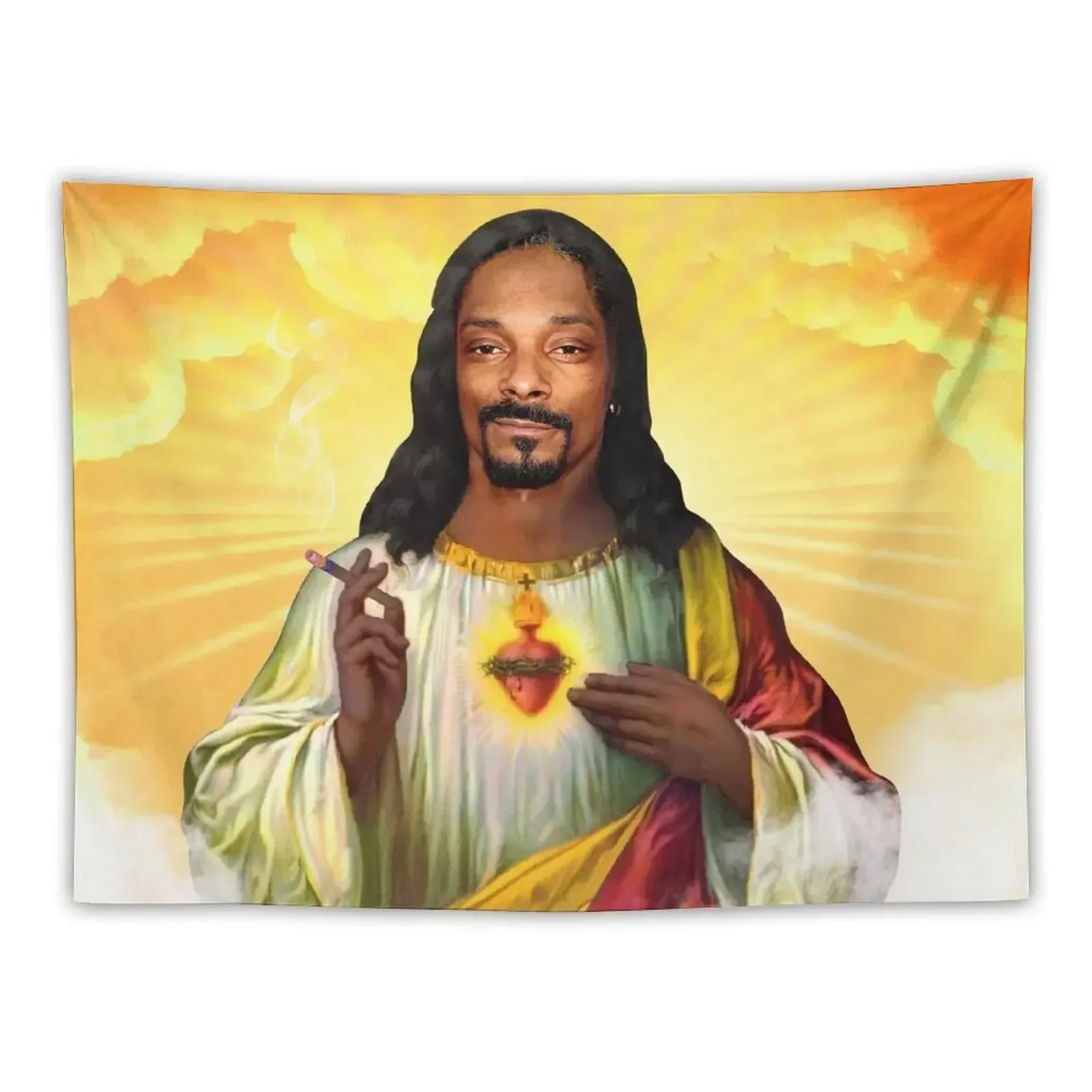 Saint -Jesus snoop dog Tapestry Slaapkamer Decoratie Anime Decor Home Decorators Leuk Decor Tapestry