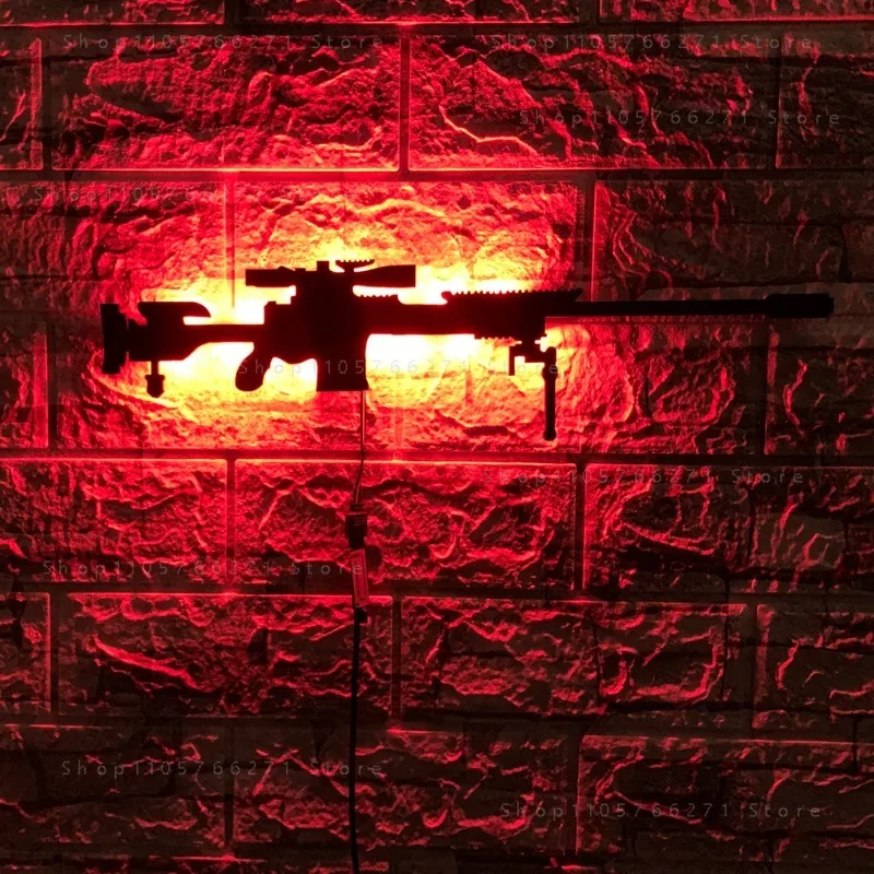 LED Wall Light with Remote Control USB Color Changing Art Decor for Bar