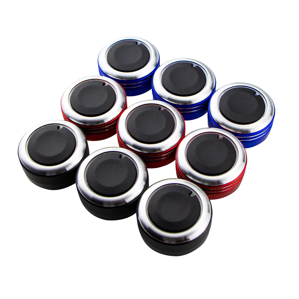 3Pcs Aluminum Alloy Car AC Knob for Mazda 3 BL 2010 2011 2012 2013 Air Conditioning Heat Control Switch Knobs Accessories