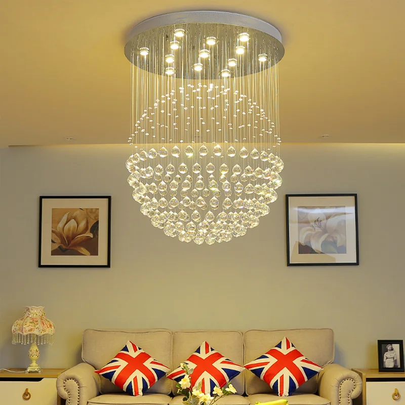 SOFEINA Modern Crystal Pendant Lamp LED Creative Luxury Hanging Lights Chandelier for Home Living Dining Room Bedroom