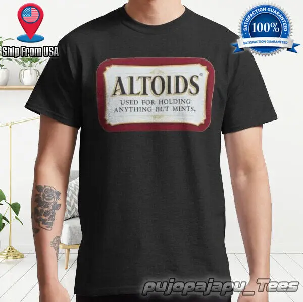 NEW Altoids Classic American Funny Logo Man T-Shirt Cotton Size S-5XL