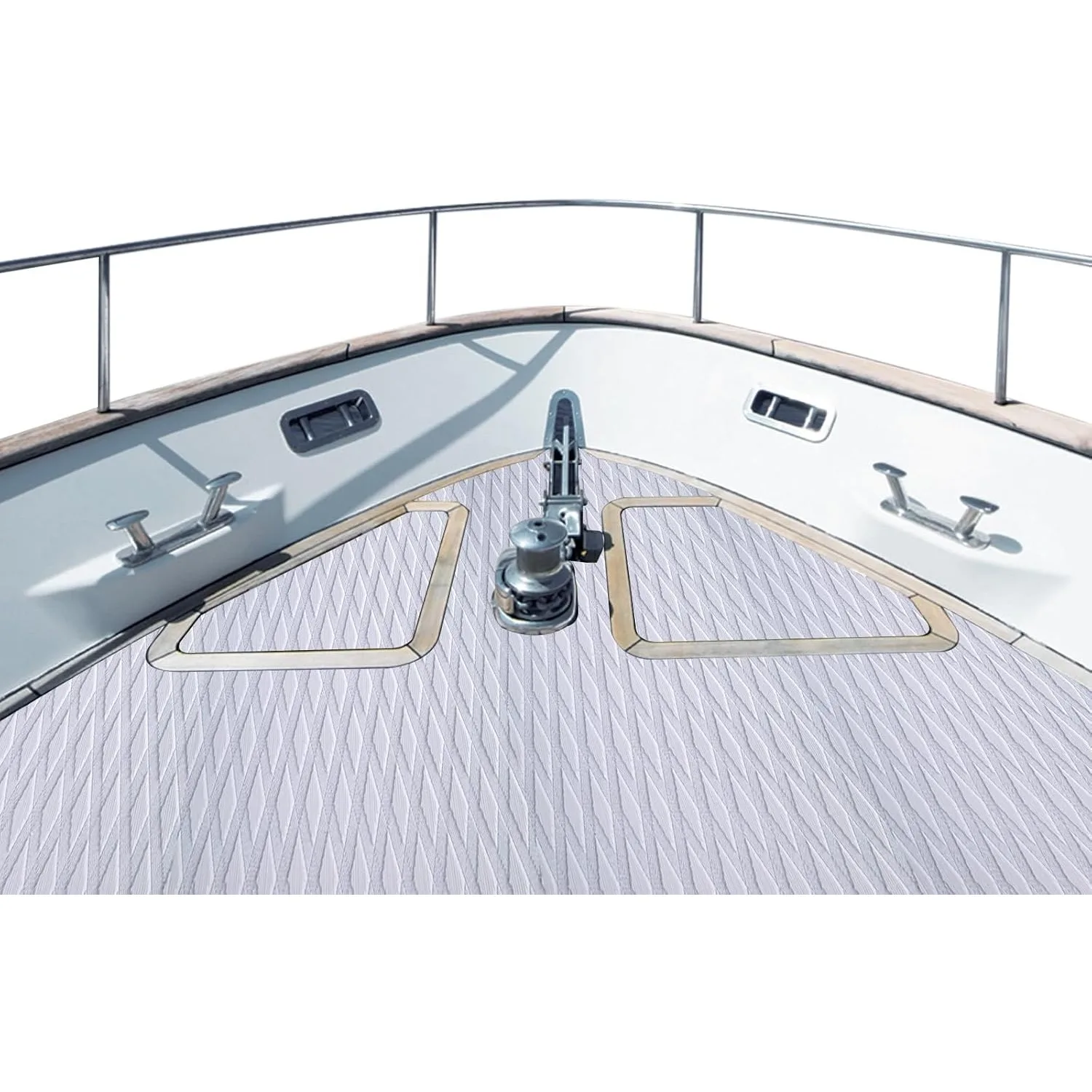 

Коврик для пола из пены EVA, самоклеящийся нескользящий коврик для настила лодок для лодок, яхт, палубных судов, скоростных катеров (90,55*1,65 дюйма)