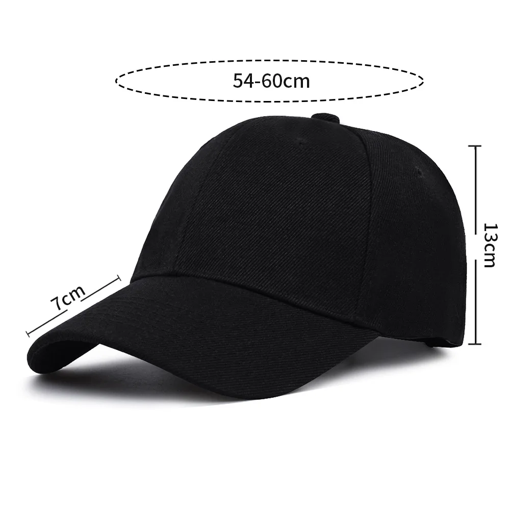 Adult solid acrylic baseball cap Curved visor hats Men women casual plain trucker cap Adjustable sun hats casquette  Dad hats