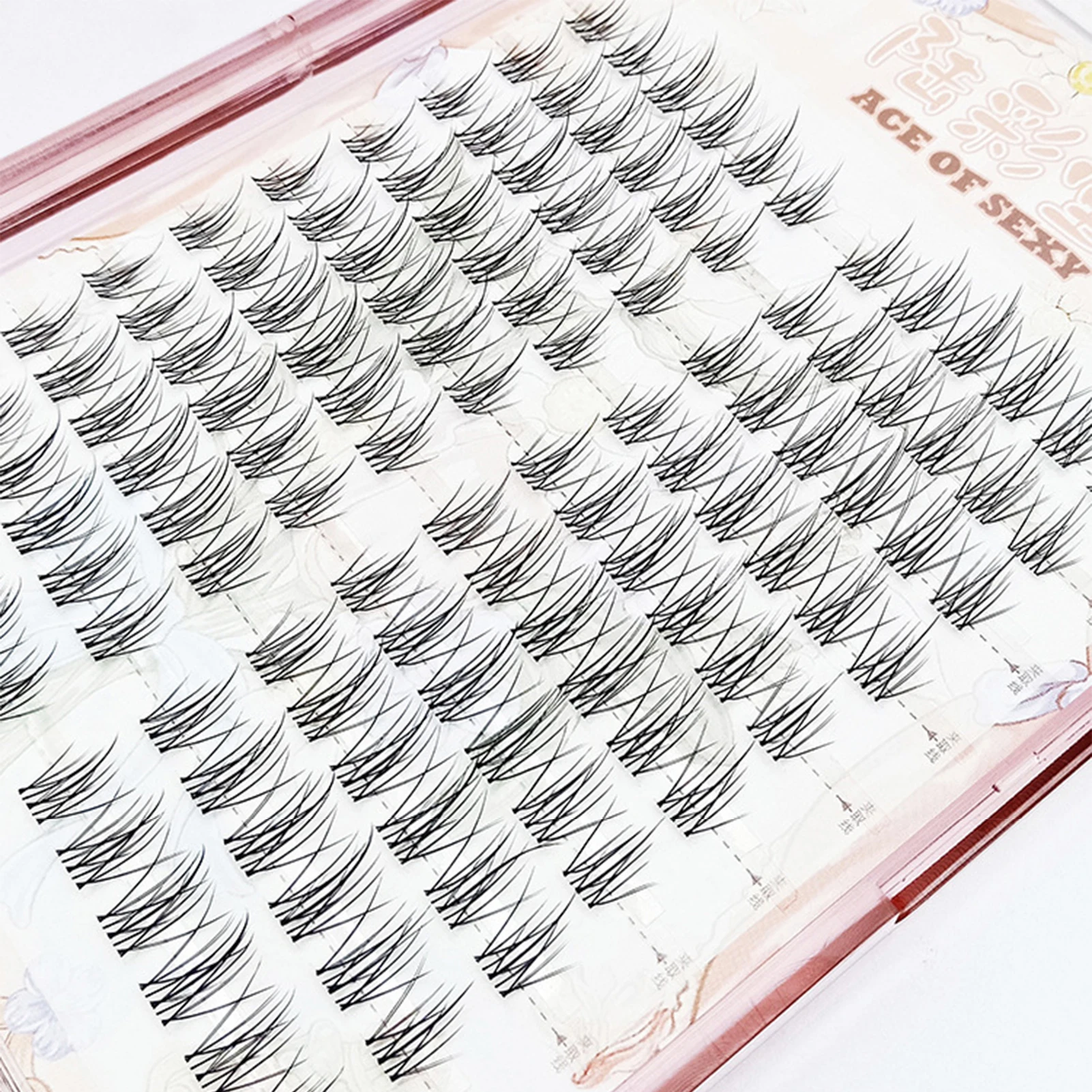 ขนตาปลอมแบบกลุ่ม ติดทนนาน ดูเป็นธรรมชาติ ขนตาปลอมเพิ่มวอลลุ่ม สีดำ ความยาว 9-13 มม. คละความยาว สำหรับออกเดท ใช้ได้ทุกวัน ระดับมืออาชีพ