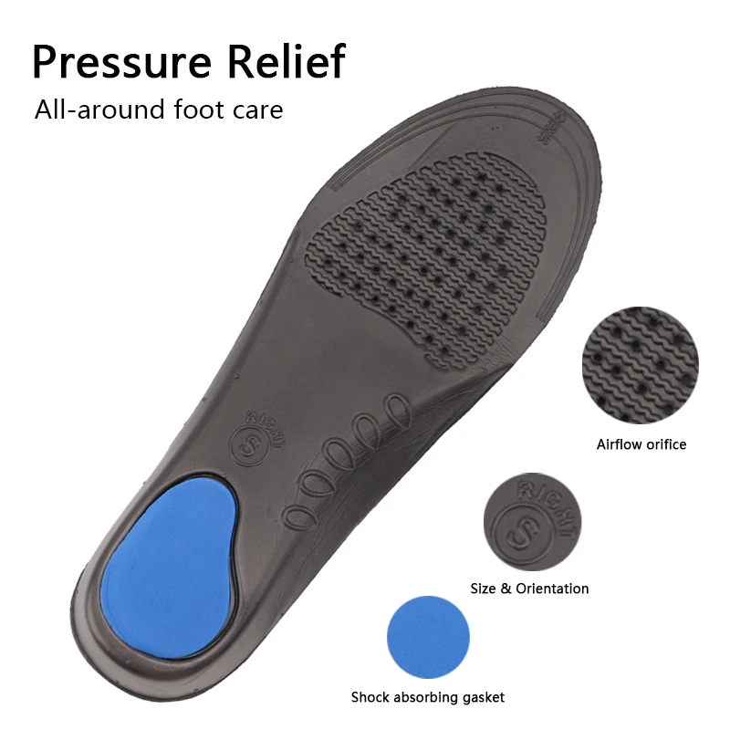 1 Pair Orthopedic Insoles Flat Foot Arch Support Sport Sole Plantar Fasciitis insole Men And Women For Sneaker Shoe Pad