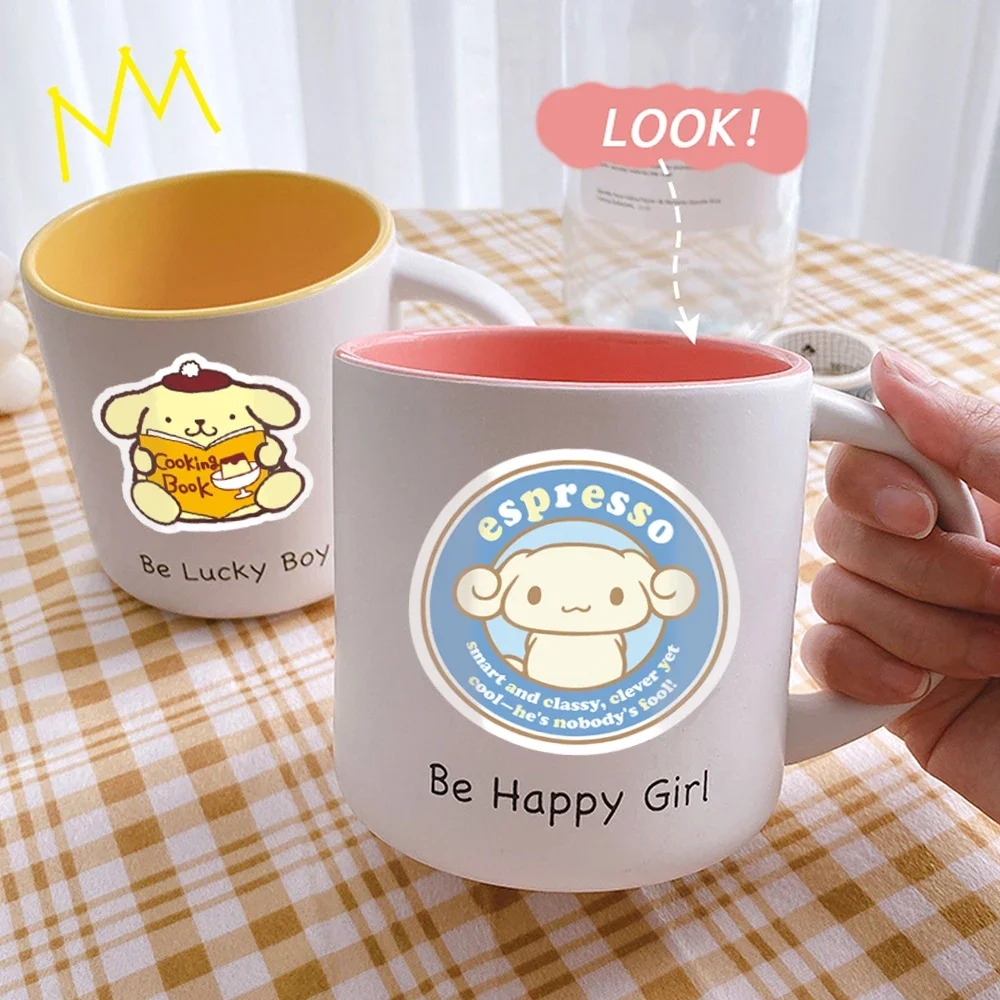 100 Stück gemischte süße Sanrio-Aufkleber Cinnamoroll Hello Kitty Kuromi Aufkleber Telefon Gepäck Laptop Gitarre Aufkleber Kinderspielzeug