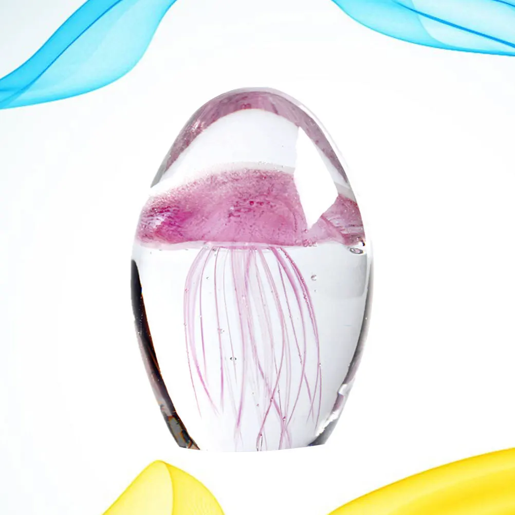 

1Pcs Jellyfish Crystal Ball Glow in Dark Artificial Crystal Lamp Exquisite Romantic Night Light Home Office Decoration