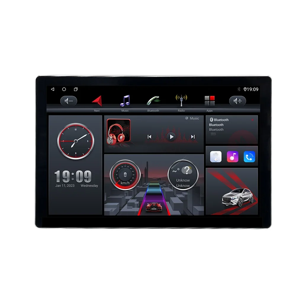 13 Inch Universal 1920*1200 Touch Screen Car Radio Bt5.0 4g Dsp Rds Android Auto Carplay 2 Din Gps Navigation System