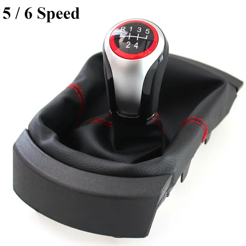 5 / 6 سرعة والعتاد التحول المقبض مع الجراب واقي أحذية بلاستيك لمقعد إيبيزا 2002 2003 2004 2005 2006 2007 2008 2009 2010 والعتاد عصا المقبض