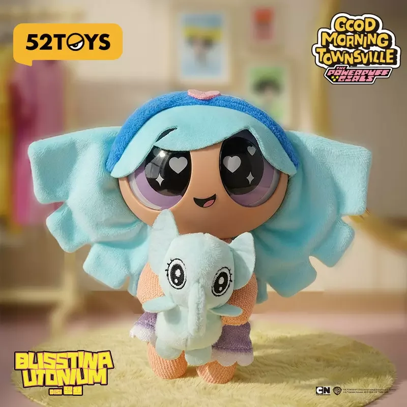 Nieuwe Aanwinst 52toys Powerpuff Girls Good Morning Townsville Serie Pluche Hangertje Blind Box Collectible Tasdecoratie Schattig Cadeau