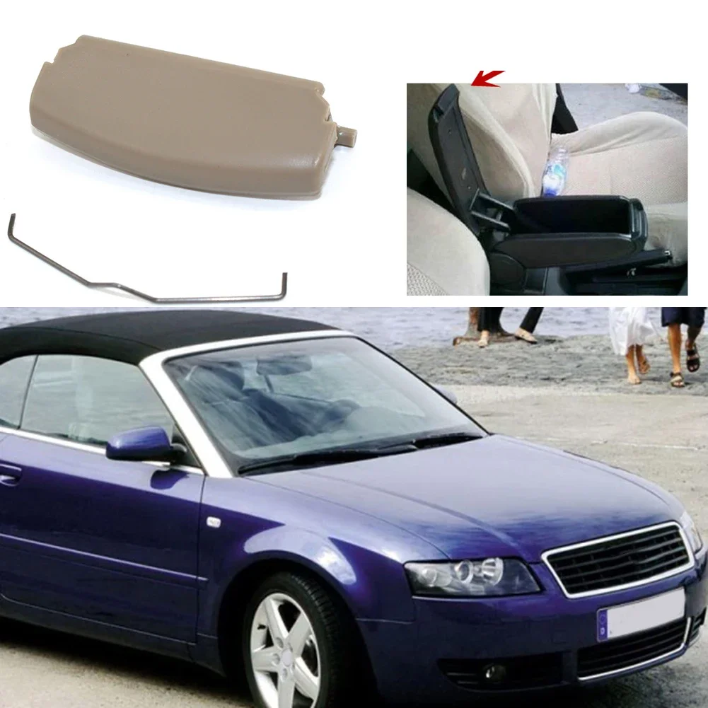 1x Latch Center Armrest Repair Kit Console Cover Lid Catch Latch Clip for AUDI A4 B6 B7 E177B 2001-2008 8x3x2CM (Black)