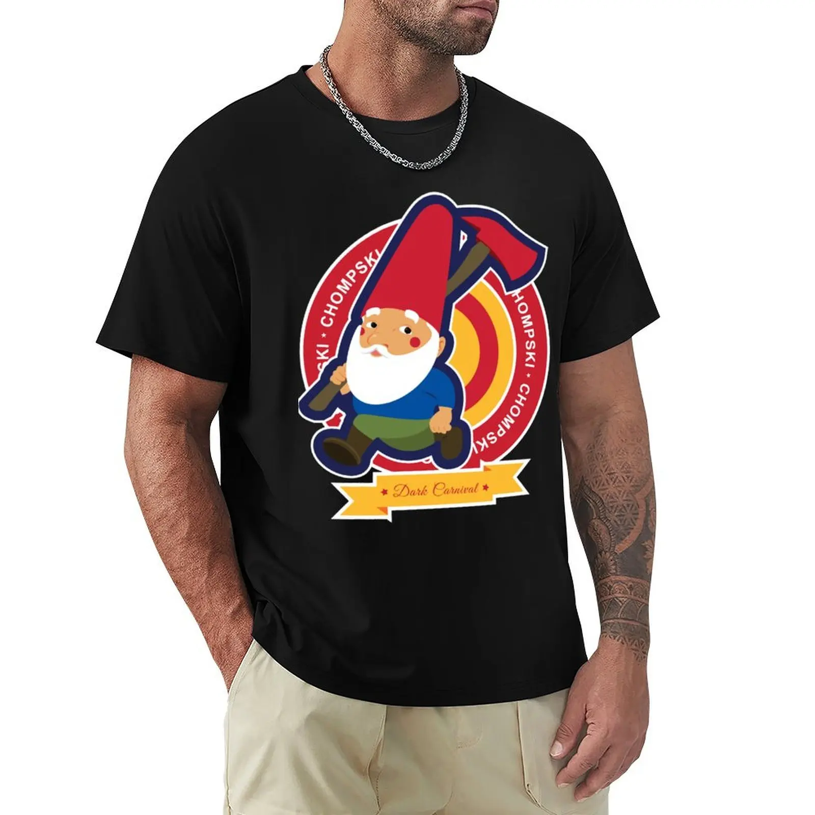

Gnome Chompski from L4d2 T-Shirt Short sleeve tee aesthetic clothes blue lock mens big and tall t shirts