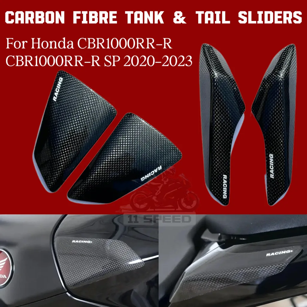 

Fuel Tank Cover with Carbon Fiber For Honda CBR1000RR-R /SP 2020-2023 Slide Protector Tail Decorative Cover moto accessories