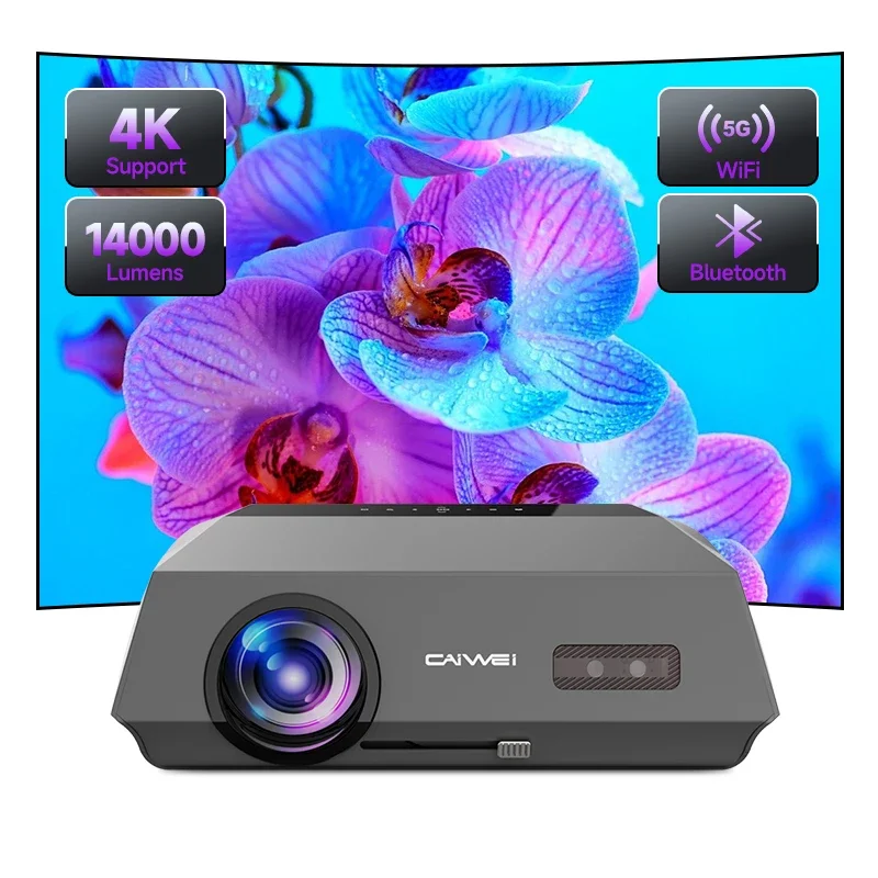 2025 Theater Full HD 1080P Projector 4K Movie 15000Lumens Projectors for Home Meeting Room 4k