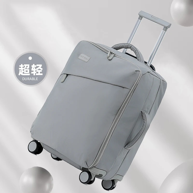 

Light Travel Suitcases 1:9 Side Lid 24/28 inch Large Capacity Suitcase Waterproof Oxford Cloth 20 inch Cabin Luggage on Wheels
