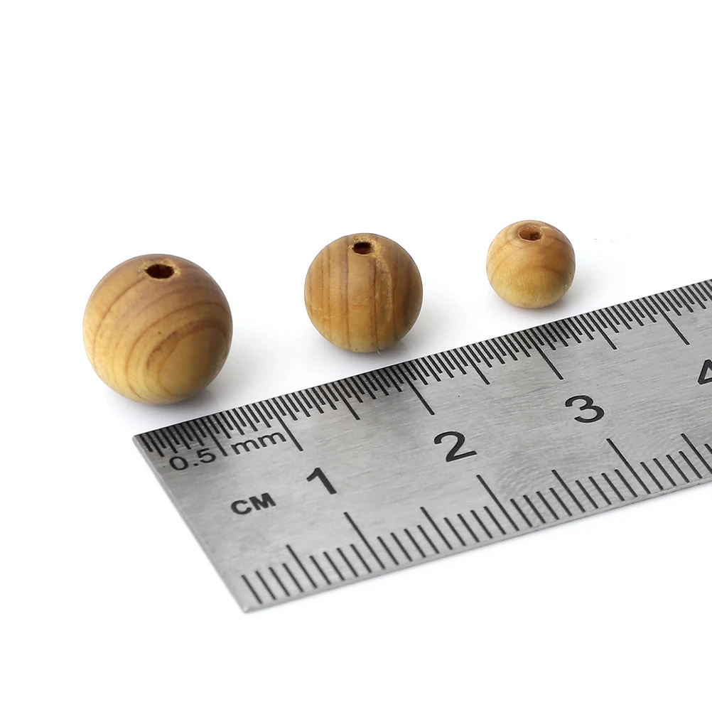 6 8 10mm Round Natural Cypress Wood Beads For Handmade DIY Jewelry Men Buddhist Rosary Bracelets Necklace Making Diy Accessories