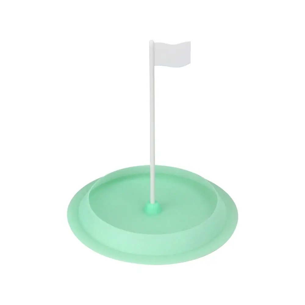 Hole and Flag Golf Putting Cup Training Equipments Training Aid Golf Putting Trainer Practice Cups Silicon Putter Green Cup
